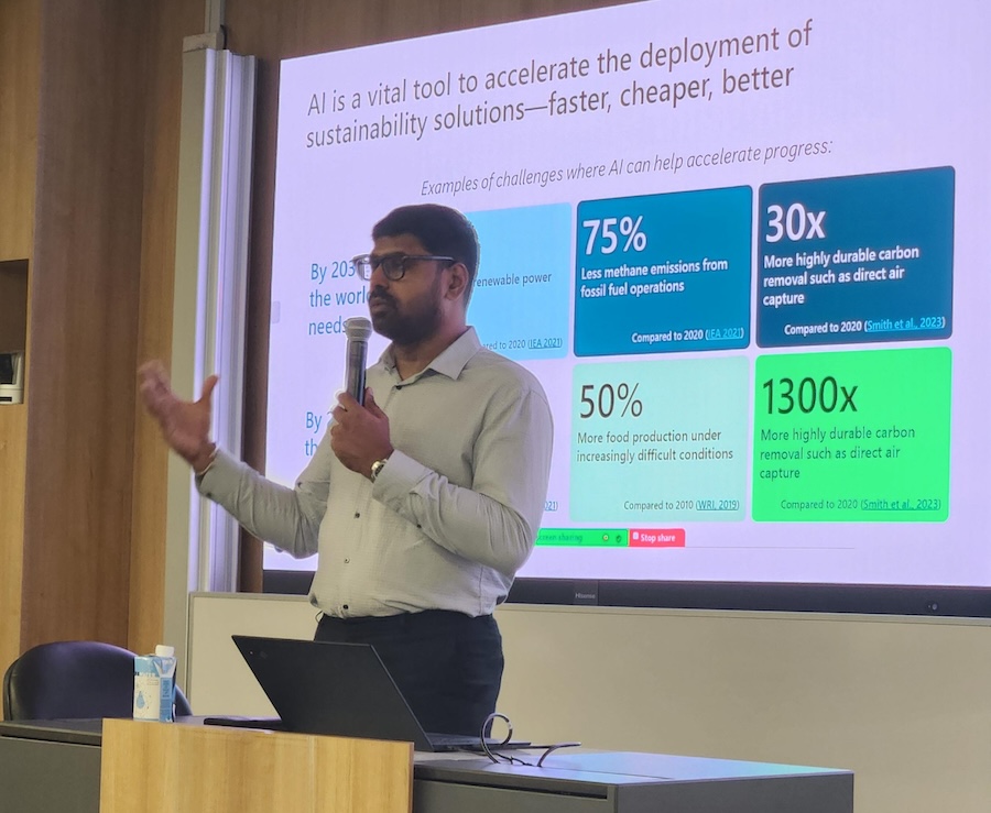 With the increasing use of AI in various sectors, Mr Muruganathan noted the need to manage its carbon footprint.