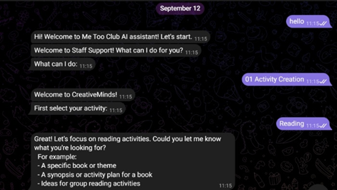 The AI bot helped to reduce the time taken for ideas generation. 