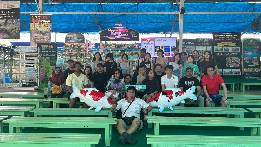 Visiting the koi farm with my peers was a unique opportunity to connect, relax, and bond over shared experiences
